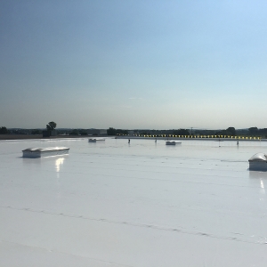 Manufacturing roofing project in Newark, Ohio — Duro-Tuff Overlay