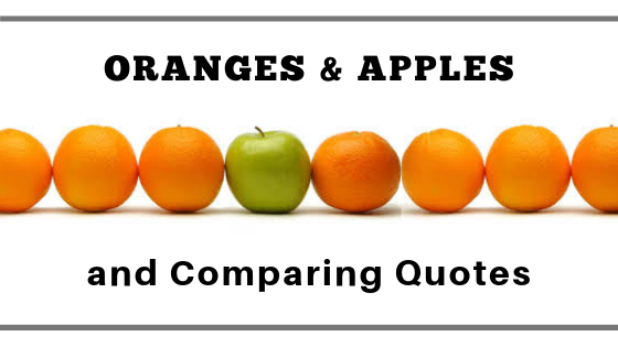 How to choose between quotes.