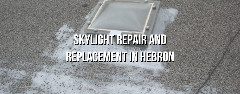 Skylight on a roof in need of repair or replacement